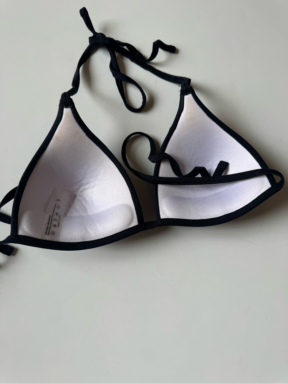 Black Triangle Tie-Side Bikini Set - Picture 6 of 8